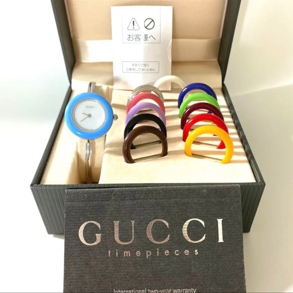 GUCCI Silver Watch Bracelet RARE Vintage - Picture 1 of 7